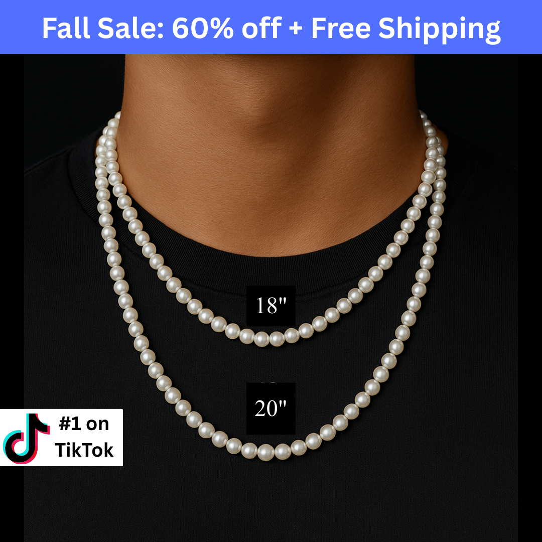 Men's Pearl Necklace