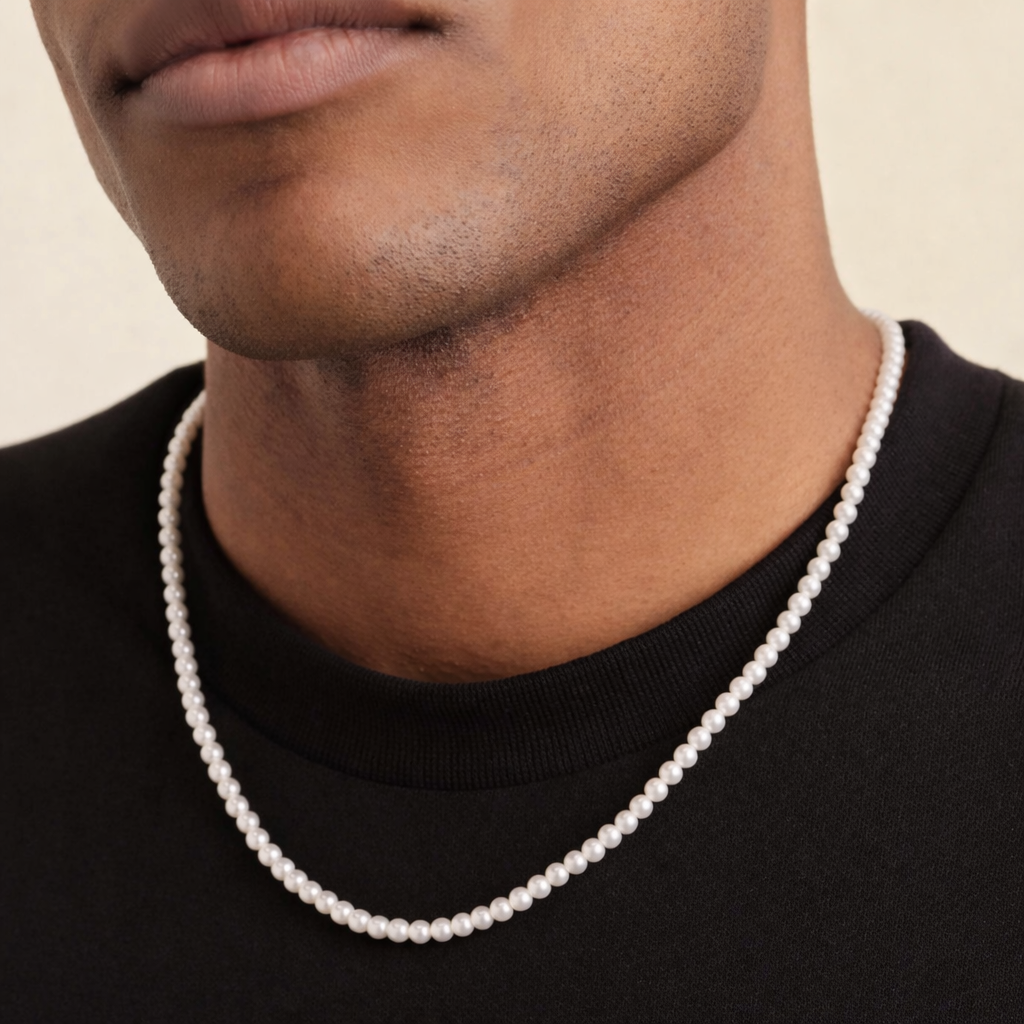 Men's Pearl Necklace