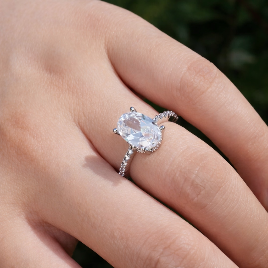 Zircon Platinum Ring